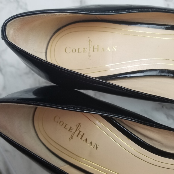 Cole Haan Black Heels Size 9 1/2 B Patent - Picture 5 of 6